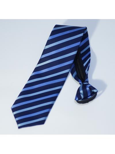 懶人領帶 免綁領帶 好看便宜 上班族 婚禮(淺藍斜紋)cpst04