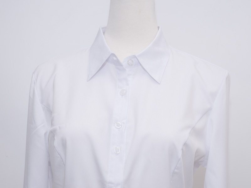女平價白襯衫 長袖 OL套裝 上班 面試穿搭(長袖)大尺碼wcps03